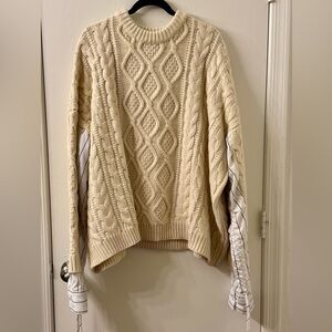 Storets Sadie Shirt Combo Knit Pullover